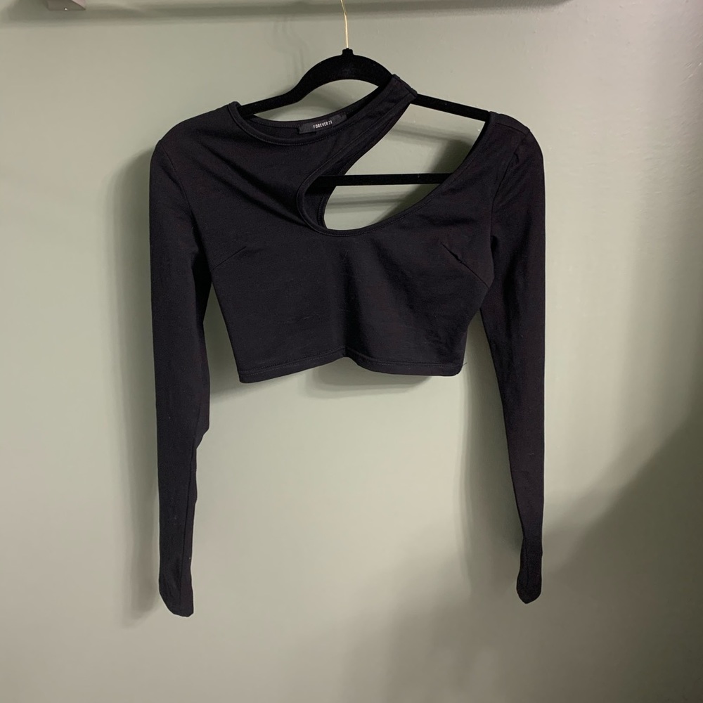 Forever 21 Cut Out Crop Top
